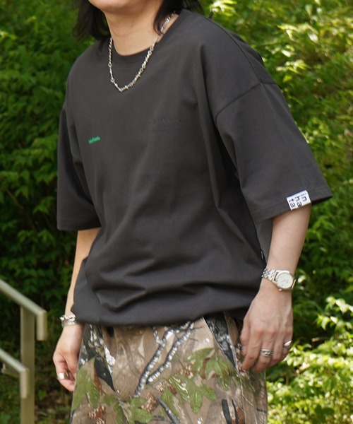 INHABITANT（インハビタント）の「25SS【INHABITANT】ビッグシルエット フロントプリント 切替 半袖ドロストTシャツ カットソー ユニセックス（Tシャツ/カットソー・メンズ・チャコール/ホワイト/ブラック・M/L）」の21枚目の写真