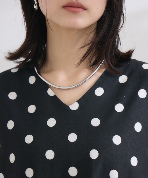 KATHARINE ROSS（キャサリンロス）の「【KATHARINE ROSS】ストライプドットリネンワンピース（ワンピース・レディース・ベージュ/ブラック・MEDIUM）」の14枚目の写真