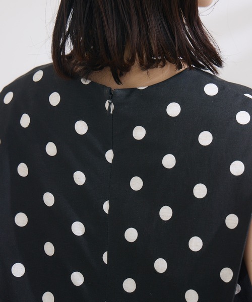 KATHARINE ROSS（キャサリンロス）の「【KATHARINE ROSS】ストライプドットリネンワンピース（ワンピース・レディース・ベージュ/ブラック・MEDIUM）」の18枚目の写真