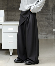 FVLMEN（フルメン）の「【neos】ルーズシルエット ドレープ レイヤード スラックス ラップ ワイド パンツ（スラックス）」