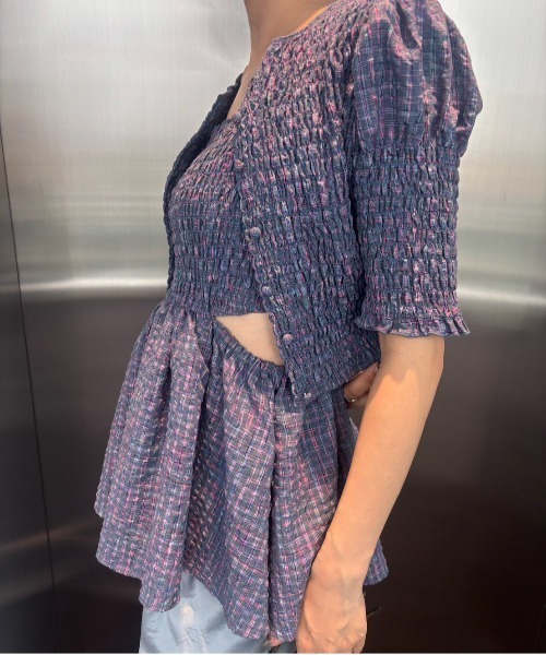 MEDI BUSTIER SET SHIRRING SHORT TOP（シャツ/ブラウス