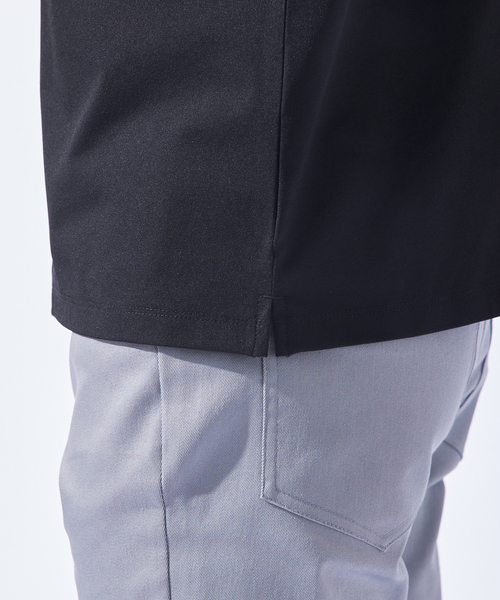 ABAHOUSE GRAY（アバハウスグレイ）の「【速乾 / DRY MAX】半袖ポロシャツ（ポロシャツ・メンズ・ホワイト/グレイッシュベージュ/グレイッシュブルー/チャコールグレー/ブラック・44/46/48/50）」の11枚目の写真