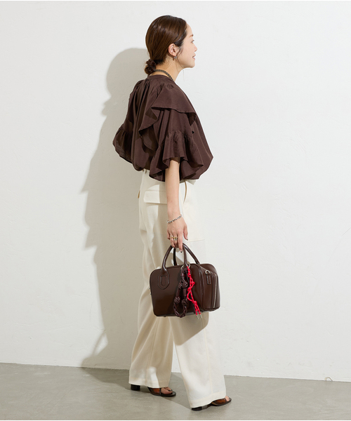 【ジャーナルスタンダード】ソフトクロスフリルスリーブブラウス JOURNAL STANDARD（ジャーナルスタンダード）の「ソフトクロス