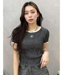 EVRIS | バイカラープレーティングバックオープンニット(ニット/セーター)