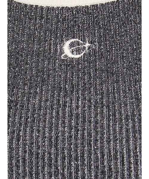 EVRIS（エヴリス）の「バイカラープレーティングバックオープンニット（ニット/セーター・レディース・イエロー/ブラック/ブルー・FREE）」の8枚目の写真