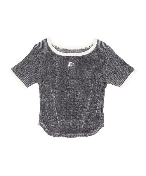 EVRIS（エヴリス）の「バイカラープレーティングバックオープンニット（ニット/セーター・レディース・イエロー/ブラック/ブルー・FREE）」の11枚目の写真