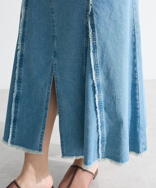 Sugar spoon（シュガースプーン）の「・SUGAR SPOON デニムマーメイドスカート（スカート・レディース・ブラック/インディゴブルー・FREE）」の9枚目の写真