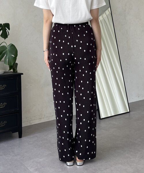 prose verse（プロズヴェール）の「ポケット付きランダムドットプリーツパンツ（その他パンツ・レディース・ブラック・MEDIUM/PM/TM）」の14枚目の写真