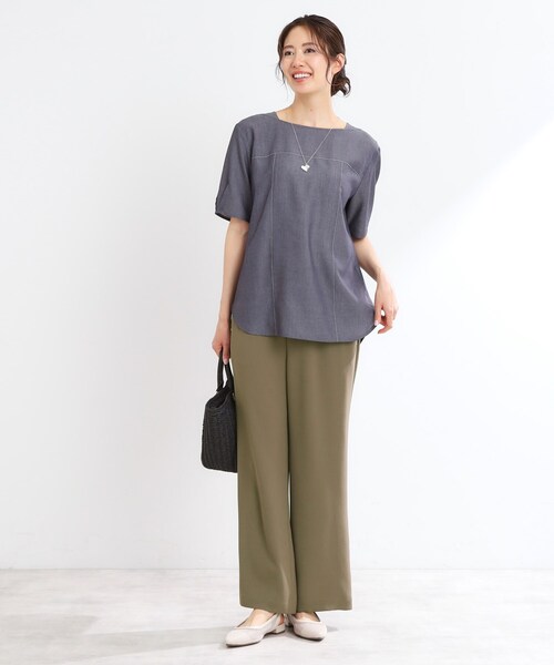 Reflect(リフレクト)の「【私のパンツ/UVカット/マシンウォッシュ可】フレアシルエットパンツ(その他パンツ・レディース・ブラック/カーキ/ベージュ・09/11/07/05/13/15 /17)」の9枚目の写真