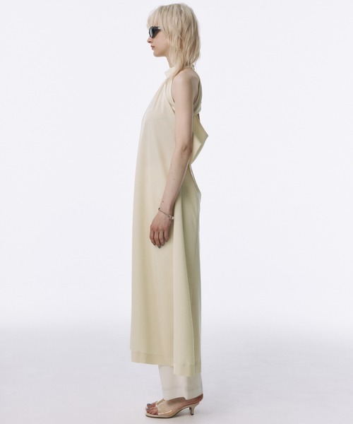 BACK DRAPE NARROW DRESS/バックドレープナロードレス