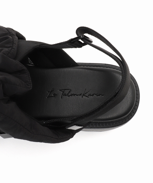 ルタロン FRILL CROSS SLING BACK SANDALS KARIN TAKUBO×LE TALONフリルクロススリングバックサンダル