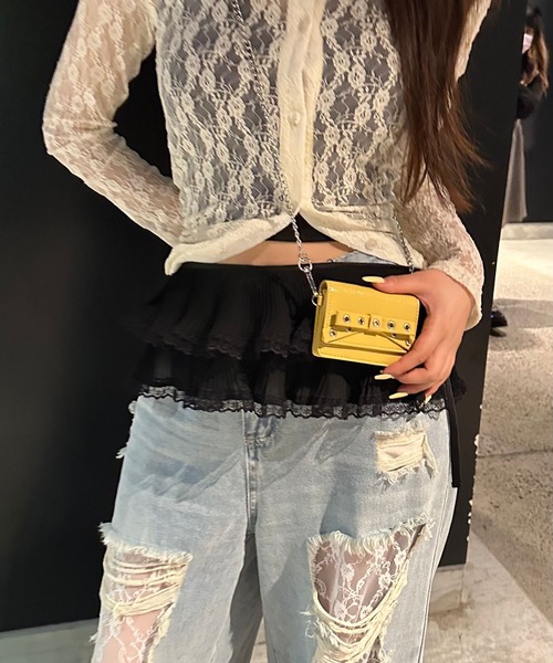 FOREVER 21(フォーエバー トゥエンティーワン)の「【2025SS】リボンミニウォレット(財布・レディース・ブルー/イエロー/ブラック・FREE)」の4枚目の写真