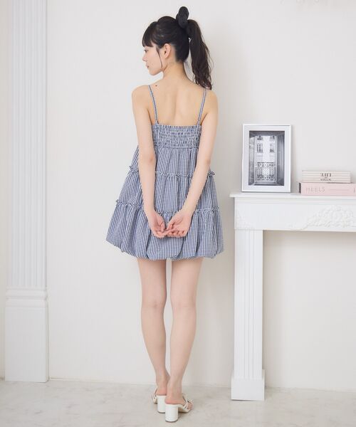 ems excite(エムズエキサイト)の「バルーンミニキャミOP(ワンピース・レディース・ホワイト/レッド系その他2/ブラック/ブルー系その他2・FREE)」の11枚目の写真