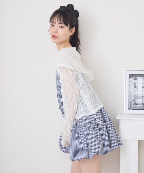 ems excite(エムズエキサイト)の「バルーンミニキャミOP(ワンピース・レディース・ホワイト/レッド系その他2/ブラック/ブルー系その他2・FREE)」の14枚目の写真