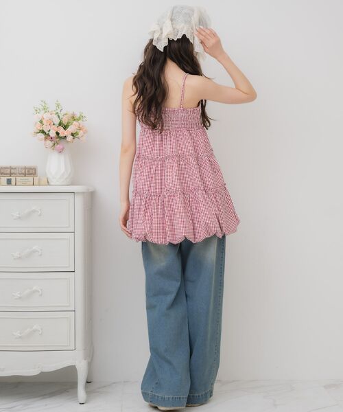 ems excite(エムズエキサイト)の「バルーンミニキャミOP(ワンピース・レディース・ホワイト/レッド系その他2/ブラック/ブルー系その他2・FREE)」の21枚目の写真