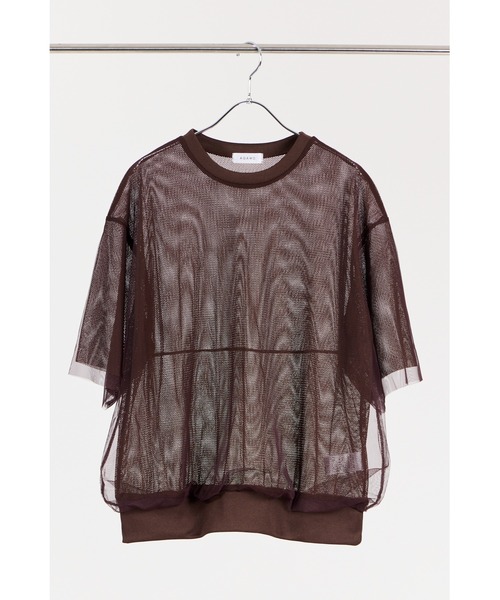 tシャツ 「 AGAWD / アガウド 」Mesh Layered Pullover / メッシュレイヤードプルオーバー　 レディース メンズ AGAWD / アガウド 】Mesh Layered Pullover / メッシュ
