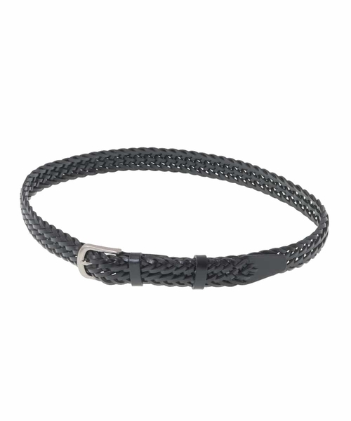 a.v.v（アーヴェヴェ）の「【本革】レザーメッシュベルト（ベルト・メンズ・ブラック/ブラウン・46）」の4枚目の写真