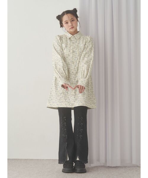 merry jenny（メリージェニー）の「Puffer ribbon sabot（サンダル・レディース・ブラウン/ブラック・MEDIUM/LARGE）」の15枚目の写真