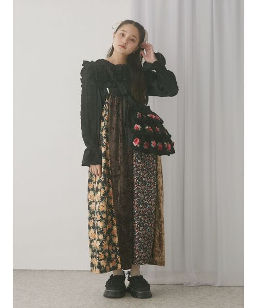 merry jenny（メリージェニー）の「Puffer ribbon sabot（サンダル・レディース・ブラウン/ブラック・MEDIUM/LARGE）」の19枚目の写真