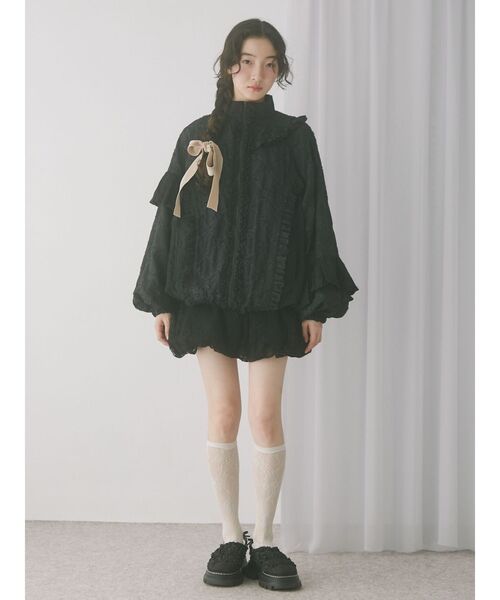 merry jenny（メリージェニー）の「Puffer ribbon sabot（サンダル・レディース・ブラウン/ブラック・MEDIUM/LARGE）」の21枚目の写真