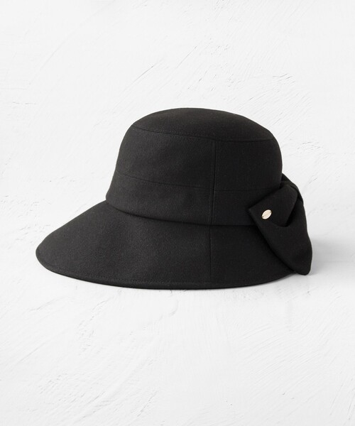 TOCCA（トッカ）の「RIBBON KNOT WOOLY BUCKETHAT バケットハット（ハット・レディース・アイボリー系/ライトグレー系/ブラック系・F）」の5枚目の写真