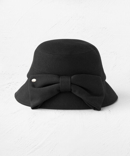 TOCCA（トッカ）の「RIBBON KNOT WOOLY BUCKETHAT バケットハット（ハット・レディース・アイボリー系/ライトグレー系/ブラック系・F）」の7枚目の写真