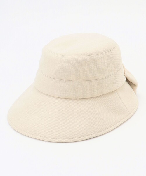 TOCCA（トッカ）の「RIBBON KNOT WOOLY BUCKETHAT バケットハット（ハット・レディース・アイボリー系/ライトグレー系/ブラック系・F）」の8枚目の写真