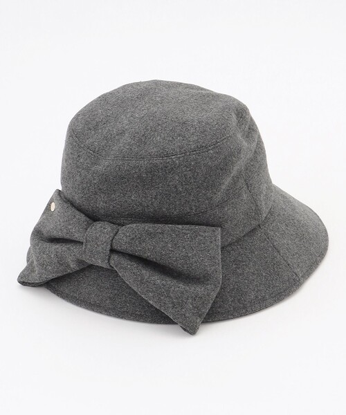 TOCCA（トッカ）の「RIBBON KNOT WOOLY BUCKETHAT バケットハット（ハット・レディース・アイボリー系/ライトグレー系/ブラック系・F）」の11枚目の写真