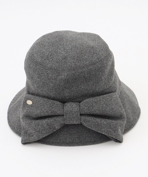 TOCCA（トッカ）の「RIBBON KNOT WOOLY BUCKETHAT バケットハット（ハット・レディース・アイボリー系/ライトグレー系/ブラック系・F）」の13枚目の写真