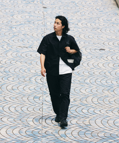 DAIWA（ダイワ）の「DAIWA / ダイワ 別注 Dotair(R) ストリーム 半袖シャツ（シャツ/ブラウス・メンズ・グレー/ブラック・MEDIUM/LARGE）」の5枚目の写真