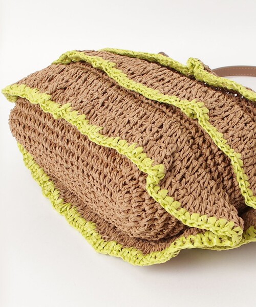 fredy emue（フレディエミュ）の「フリルペーパー2WAYショルダーバッグ（かごバッグ・レディース・ブラック系その他3/イエロー系その他3・FREE）」の13枚目の写真