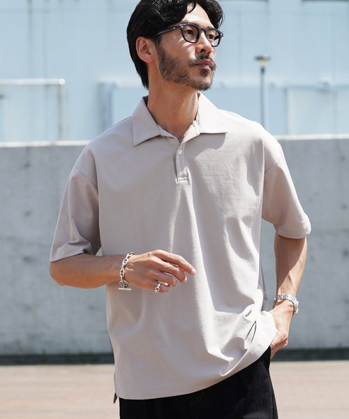jiggys shop(ジギーズショップ)の「接触冷感 ストレッチ ドライタッチ ポロシャツ(ポロシャツ・メンズ・グレー/ブラック/スミクロ/グリーン・LARGE/X-LARGE/MEDIUM)」の4枚目の写真