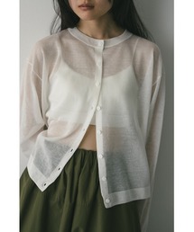 STYLEMIXER（スタイルミキサー）の「ウォッシャブルリネンニットカーディガン（カーディガン/ボレロ）」