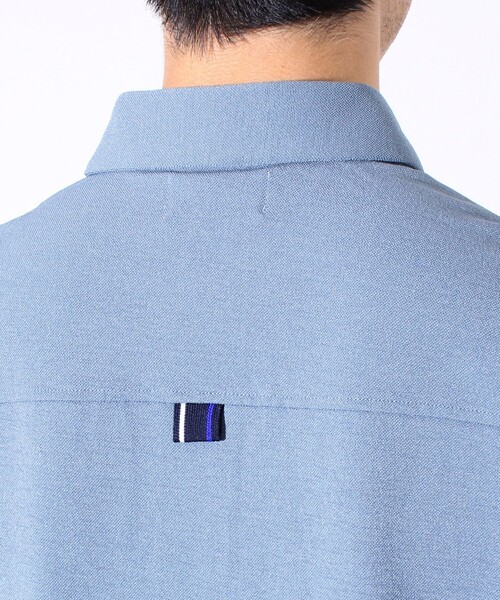 GLOSTER（グロスター）の「”速乾性・ストレッチ性・抗ピリング性・耐洗濯性” PERFECTEX ハイツイストカノコテープポロ（ポロシャツ・メンズ・ブラック/グレイッシュブルー/ホワイト・S/M/L）」の7枚目の写真