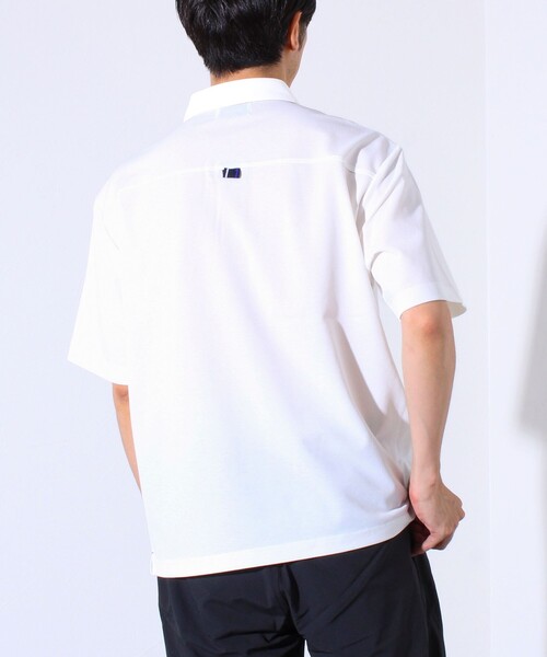 GLOSTER（グロスター）の「”速乾性・ストレッチ性・抗ピリング性・耐洗濯性” PERFECTEX ハイツイストカノコテープポロ（ポロシャツ・メンズ・ブラック/グレイッシュブルー/ホワイト・S/M/L）」の13枚目の写真