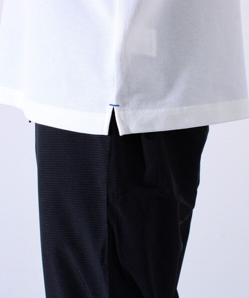 GLOSTER（グロスター）の「”速乾性・ストレッチ性・抗ピリング性・耐洗濯性” PERFECTEX ハイツイストカノコテープポロ（ポロシャツ・メンズ・ブラック/グレイッシュブルー/ホワイト・S/M/L）」の20枚目の写真