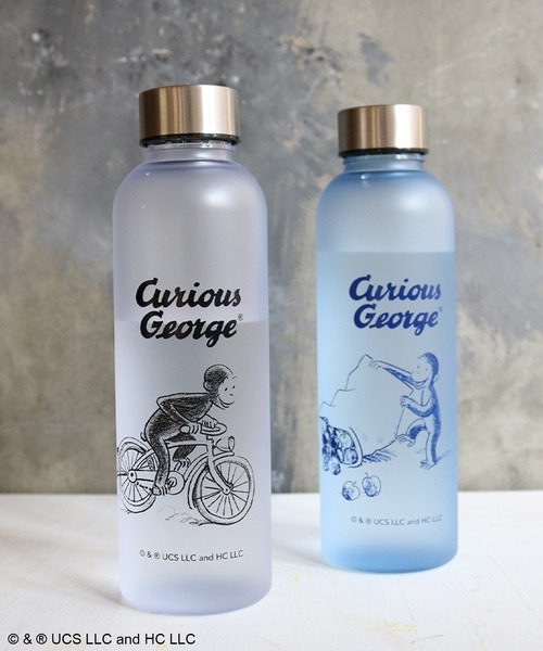 ACCOMMODE（アコモデ）の「【365Curious 】おさるのジョージ　フロストボトル（水筒・レディース・ブルー/クリア・FREE）」の2枚目の写真