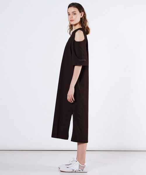 DOUBLE STANDARD CLOTHING(ダブルスタンダードクロージング)の「強撚カットアウトワンピース(ワンピース・レディース・ブラウン/オフホワイト・38/36)」の10枚目の写真