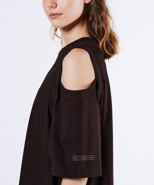 DOUBLE STANDARD CLOTHING(ダブルスタンダードクロージング)の「強撚カットアウトワンピース(ワンピース・レディース・ブラウン/オフホワイト・38/36)」の13枚目の写真