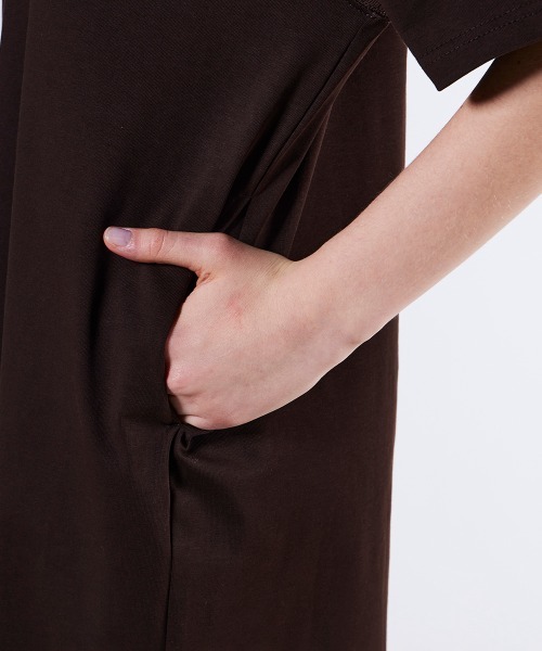 DOUBLE STANDARD CLOTHING(ダブルスタンダードクロージング)の「強撚カットアウトワンピース(ワンピース・レディース・ブラウン/オフホワイト・38/36)」の18枚目の写真
