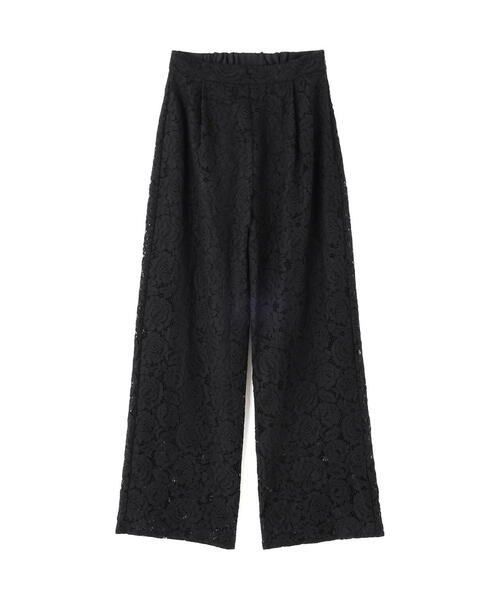 PROPORTION BODY DRESSING(プロポーションボディドレッシング)の「<E>レースワイドパンツ / 1215237700(その他パンツ・レディース・ブラック/ホワイト・SMALL/MEDIUM)」の3枚目の写真