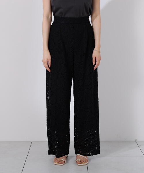 PROPORTION BODY DRESSING(プロポーションボディドレッシング)の「<E>レースワイドパンツ / 1215237700(その他パンツ・レディース・ブラック/ホワイト・SMALL/MEDIUM)」の7枚目の写真