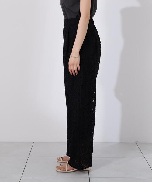 PROPORTION BODY DRESSING(プロポーションボディドレッシング)の「<E>レースワイドパンツ / 1215237700(その他パンツ・レディース・ブラック/ホワイト・SMALL/MEDIUM)」の8枚目の写真