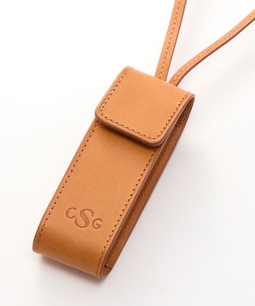 Curensology(カレンソロジー)の「Curensology(カレンソロジー)/<CSG>レザーリップケース(ネックレス・レディース・ブラック/キャメル・FREE)」の6枚目の写真