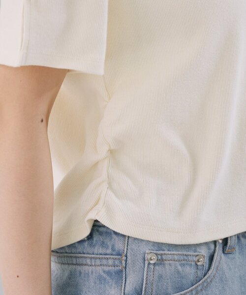 Kastane（カスタネ）の「【新色追加/5色展開/XS.Fサイズ展開】ピグメントヘンリーTEE（Tシャツ/カットソー・レディース・ブラック/ホワイト/ブルー/ピンク/ブラウン・X-SMALL/FREE）」の20枚目の写真