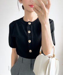 &. NOSTALGIA | 【ZOZO限定】ショルダータックニットカーデ(カーディガン/ボレロ)