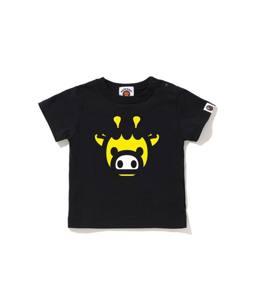 A BATHING APE（アベイシングエイプ）の「MILOGRAM FRIENDS TEE（Tシャツ/カットソー・キッズ・ブラック×グリーン/ブラック×ブルー/ブラック×イエロー・80）」の3枚目の写真
