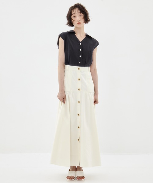 ブラウス シャツ 「STUDIOUS/ステュディオス」Seersucker Sleeveless Shirt/シアサッカースリーブレスシャツ/ブラウス セール】【STUDIOUS/ステュディオス】Seersucker Sleeveless