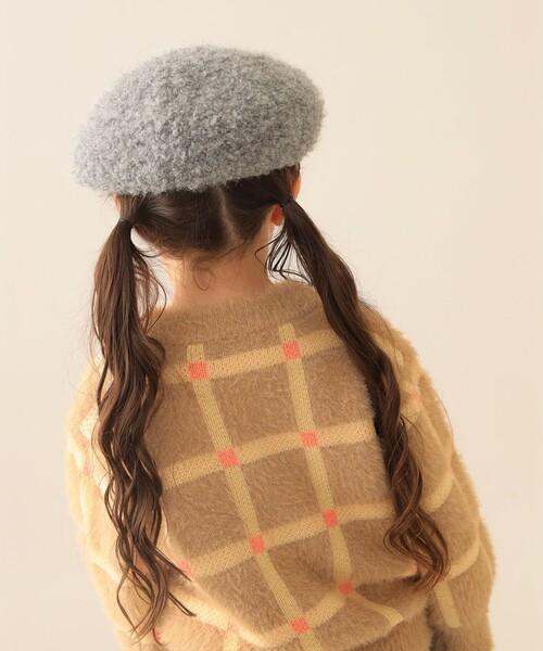 BEAMS mini（ビームスミニ）の「シープ ベレー帽 2025FW（ハンチング/ベレー帽・キッズ・ホワイト系その他5/グレー/ワイン・ONE SIZE）」の6枚目の写真