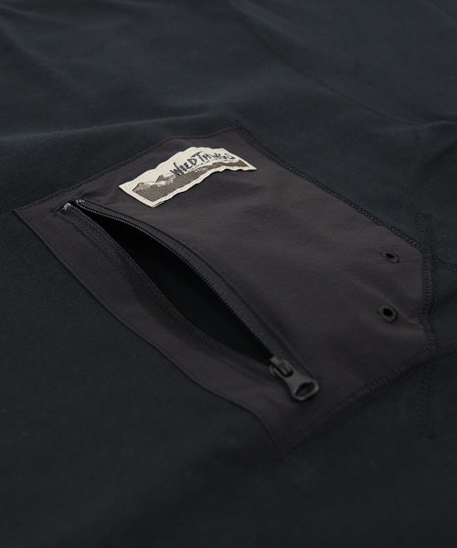 STYLISE（スタイライズ）の「【WILD THINGS】CAMP POCKET TEE (キャンプポケットティー) / 3カラー [WT25052KB]（Tシャツ/カットソー・メンズ・ブラック・M/L）」の5枚目の写真